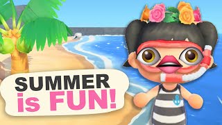 SUMMER is FUN in Animal Crossing New Horizons