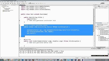 Game Programming with Java and Slick2D - Part 3 (Graphics Primitives)