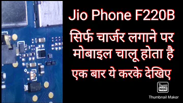 Jio Phone F220B Power On When Connect Charger | jio Phone