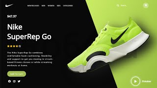 Build A Responsive Shoe Website with HTML, CSS & JS