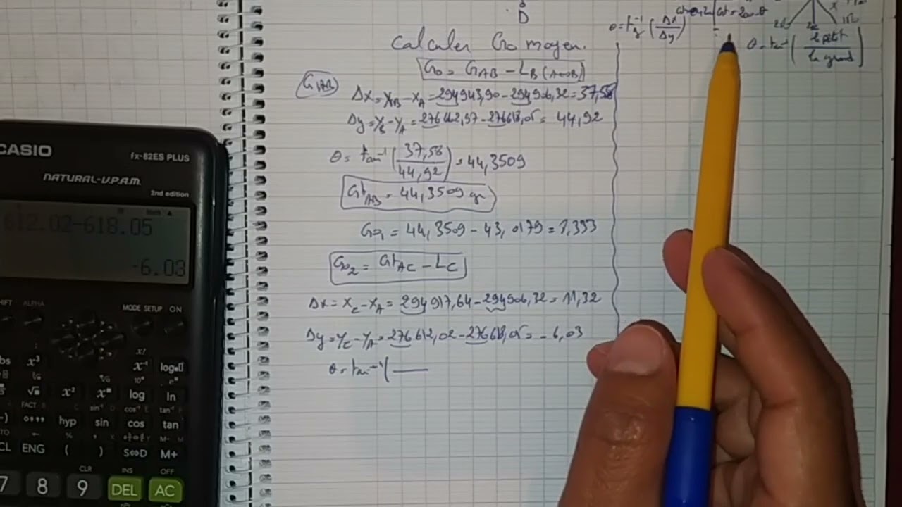 calcul de VZM, G0, V0, G0 moyen