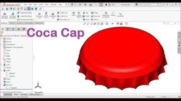 Solid works tutorials |\ Coca Cola Cap Design || How to make Coca Cola Cap in  Solid work