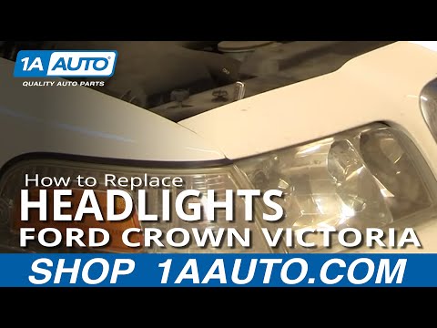 How to Replace Headlight 98-11 Ford Crown Victoria