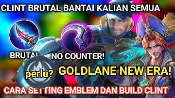 CLINT TERSAKIT 2025! SETTING EMBLEM & BUILD ANTI KALAH, AUTO SAVAGE DI MENIT PERTAMA!