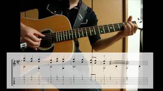 Waltz for Zizi Guitar Cover with Tabs [COWBOY BEBOP] chords