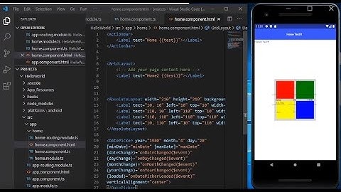 2: Первое приложение на NativeScrip + Angular.