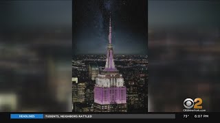 Empire State Building to light up in purple & silver to honor queen