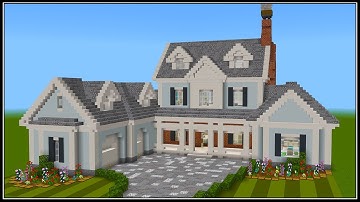 Minecraft: How to Build a Large Suburban House 9 | PART 6 (Interior 3/4)