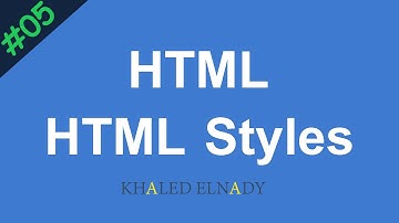 [ كورس Html ] درس #05 - تعلم تنسيق النصوص والفقرات والعناوين عن طريق HTML Style Attribute