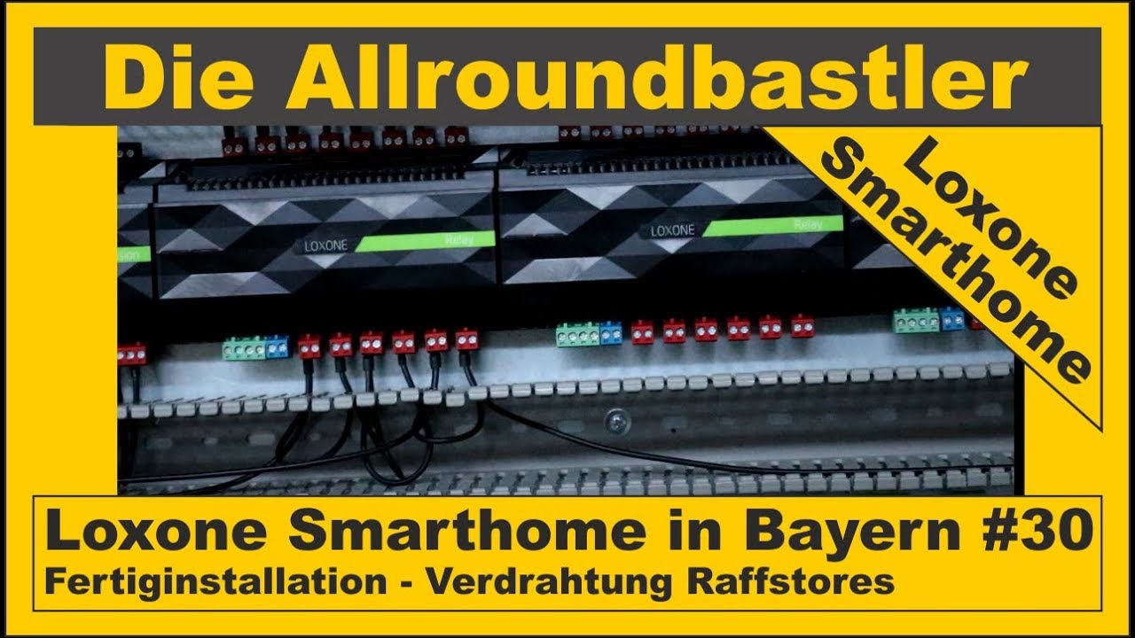 Loxone Smarthome - Fertiginstallation in Bayern #30 - Verdrahtung Raffstores  - YouTube