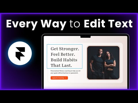 How to Edit Text in Framer Website Templates