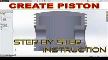 3D MODELING A PISTON IN SOLIDWORKS | RADIAL ENGINE ASSEMBLY | PART 3