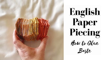English Paper Piecing - How to Glue Baste