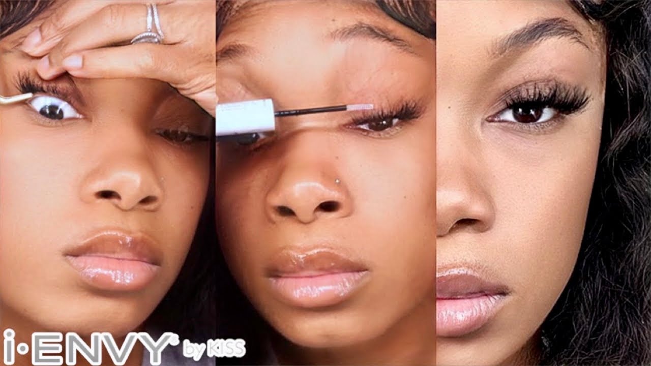 Легкое наращивание ресниц своими руками в домашних условиях | i Envy Lash Clusters | Имани Э.