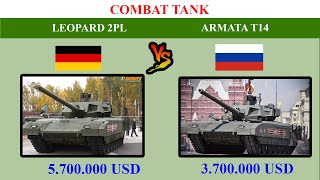 LEOPARD 2PL (Germany) vs  ARMATA T14(Russia). Compare weapons. Combat tank.