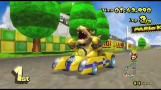 Mario Kart Wii Deluxe With Unrestricted Color Scheme Mod #209 Bowser With Large M Mii's Vehicles