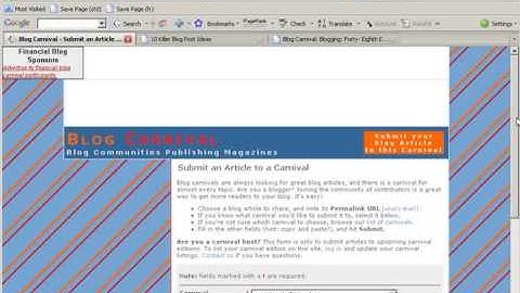 Blog Promotion:  Syndicate Blog Content With Blog Carnival