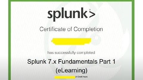 Splunk 7.x Fundamentals Part 1(e-Learning ) Free course with Certification Answer sheet | Splunk