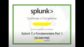 Splunk 7.x Fundamentals Part 1(e-Learning ) Free course with Certification Answer sheet | Splunk