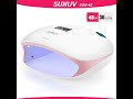 SUNUV SUN4S/4 Nail Lamp 48W UV LED Nail Dryer for Curing Gels Polish With Smart Sensor Manicure Nail