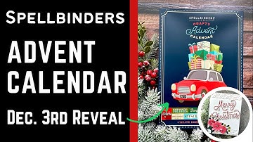 December 3rd | Spellbinders Advent Calendar Reveal | #teamspellbinders #neverstopmaking