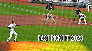 MLB | Fast pickoffs 2023 - best Compilation