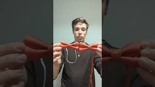 What size bow tie is best? Rust Shantung Wedding Bows