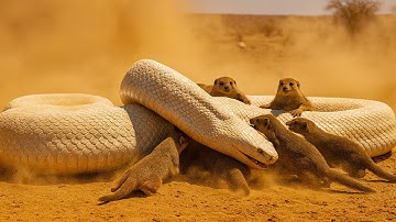 Wildlife Battle: Mongooses Take On a Massive Snake