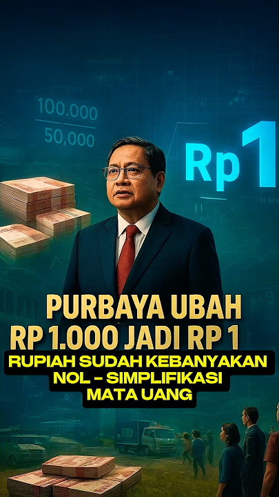 😱 Rp1,000 Wants to be Changed to Rp1, Minister Purbaya is Angry Because Most of the Notes are Zer...