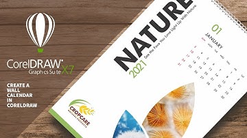 easy create a calendar 2021 design in corelDRAW x-7