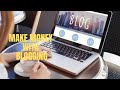 how to make money as blogger
