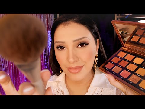 ASMR Makeup Artist Does Your Makeup | Layered Sounds + Relaxing Makeup