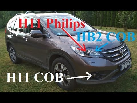 Wymiana Wszystkich Żarówek Na Led - H11, Hb3, - Honda Cr-V, Philips, Cob, Cree - Youtube