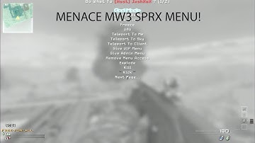 MENACE MW3 1.24 SPRX MOD MENU [CRACKED]