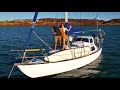 OUR 30 FOOT POCKET CRUISER. Features & Systems on Deck of our Tiny Sailboat - Free Range Sailing 181