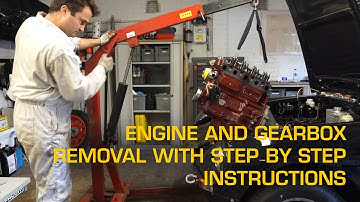 Engine and Gearbox Removal from an MGB with Step by Step Instructions