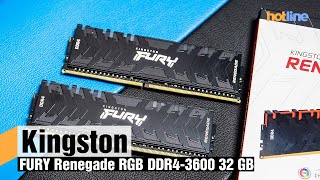 Kingston FURY Renegade RGB DDR4-3600 32 ГБ — обзор комплекта скоростной оперативной памяти