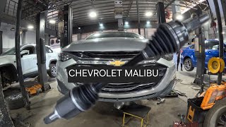 как заменить передний левый CV оси ... chevrolet malibu 2017-2025 (крутящий момент)