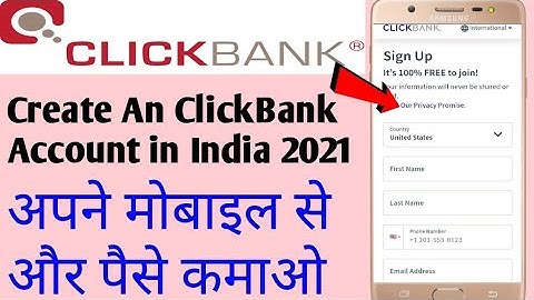 How to create clickbank account in India|clickbank account disable|clickbank account disable problem