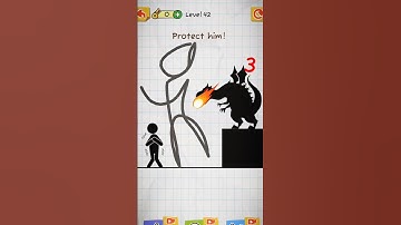 😮stickman draw to save level😮 #shorts #stickman #save #virlshort