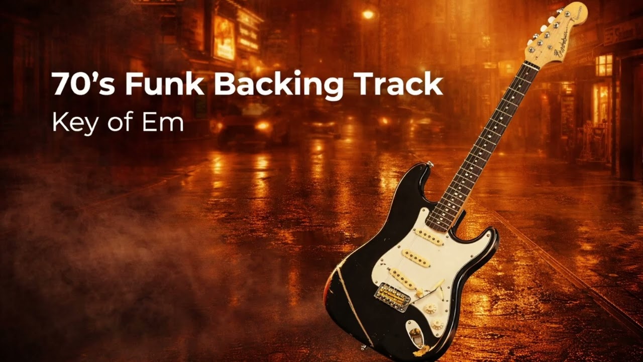 70's Funk Backing Track - Key of Em