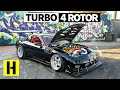 Savage 1000hp Turbo Four Rotor RX-7 Sounds Like an Angry F1 Car