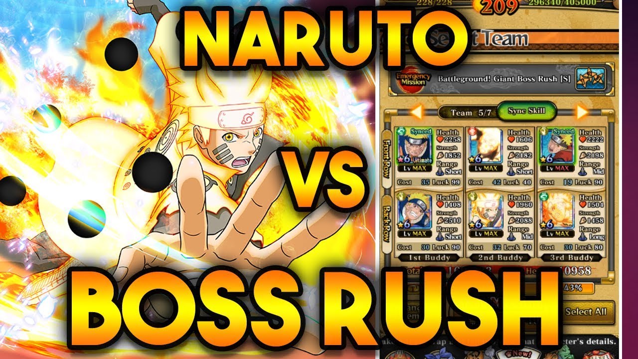 IS 6 NARUTOS ENOUGH?? NARUTO VS S RANK BOSS RUSH! | Naruto Shippuden Ultimate Ninja Blazing