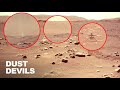 New Mars Images Showing Dust Devils Behind Ingenuity Helicopter