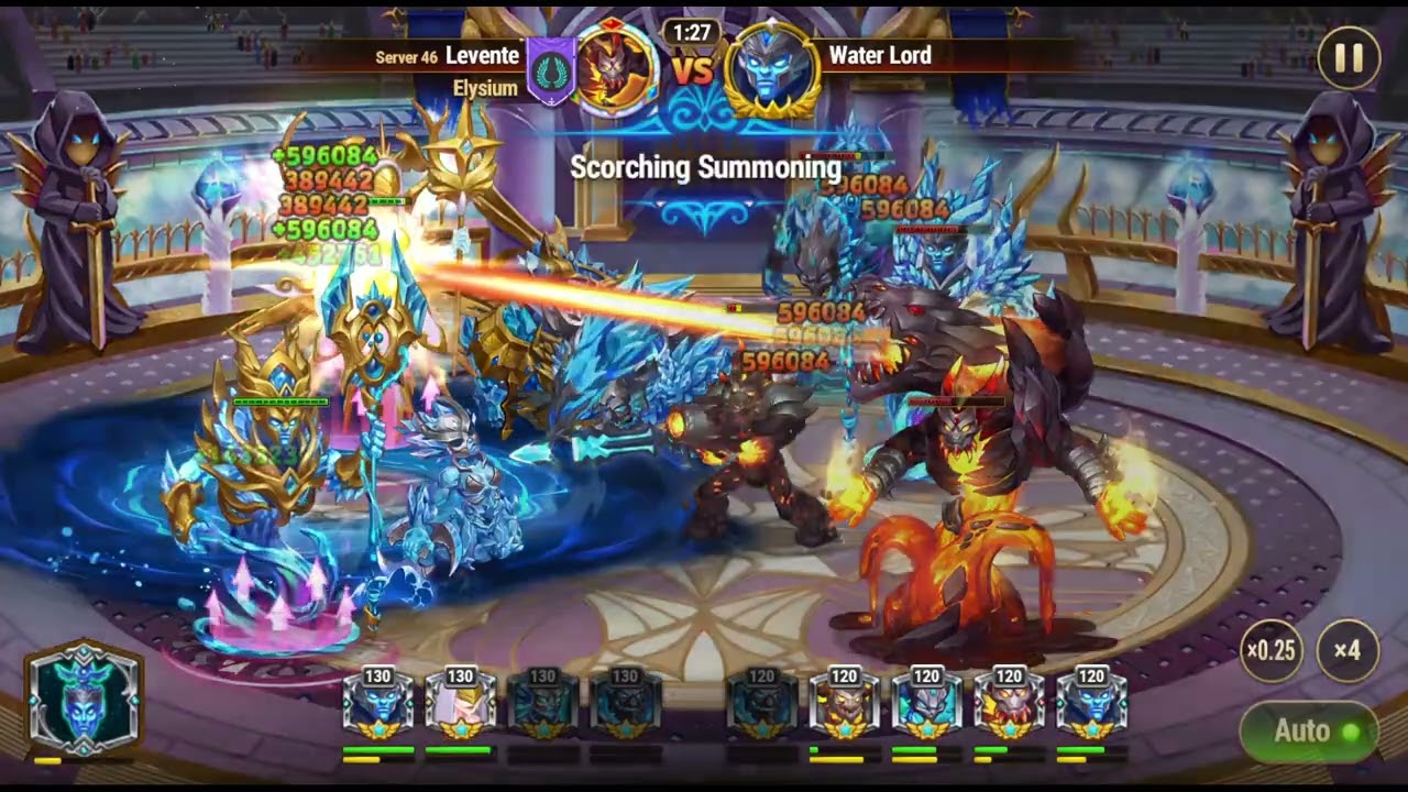 Hero Wars - Water Lord with only 4 Titans W2D2