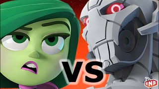 Disgust vs Ultron sarlacc pit arena fight Disney Infinity toy box