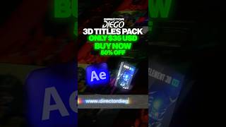 Best 3D titles pack for After Effects & Element 3D 🔌