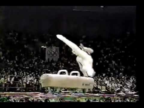 Dmitri Bilozerchev (URS) - 1988 Olympics - Team Optionals - Pommel Horse