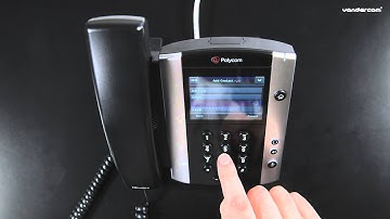 Polycom VVX500 Adding Numbers to the Contact Directory and Speed Dial List