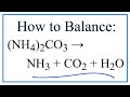 Balancing Chemical Equations Concepts